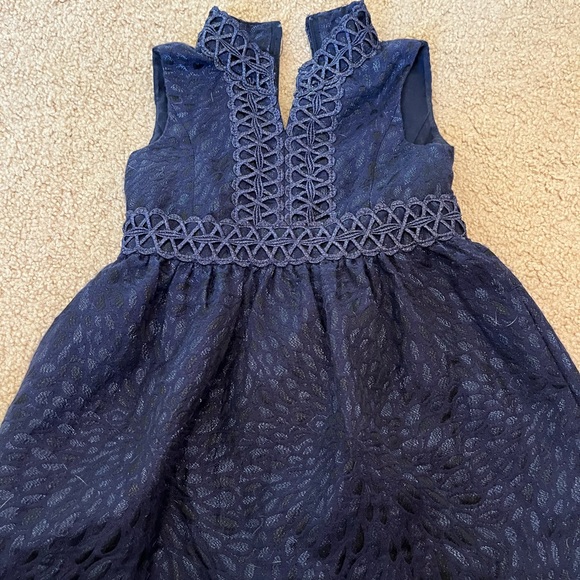 Lilly Pulitzer girls sparkle navy dress size 2 - Picture 2 of 7